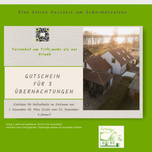 Gutschein 3 Übernachtungen